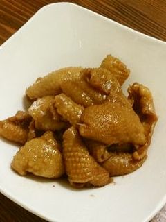 安旨!鳥皮の甘辛煮-レシピのメイン写真