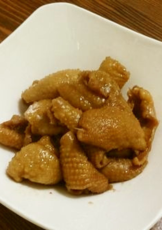 安旨！鳥皮の甘辛煮-レシピのメイン写真