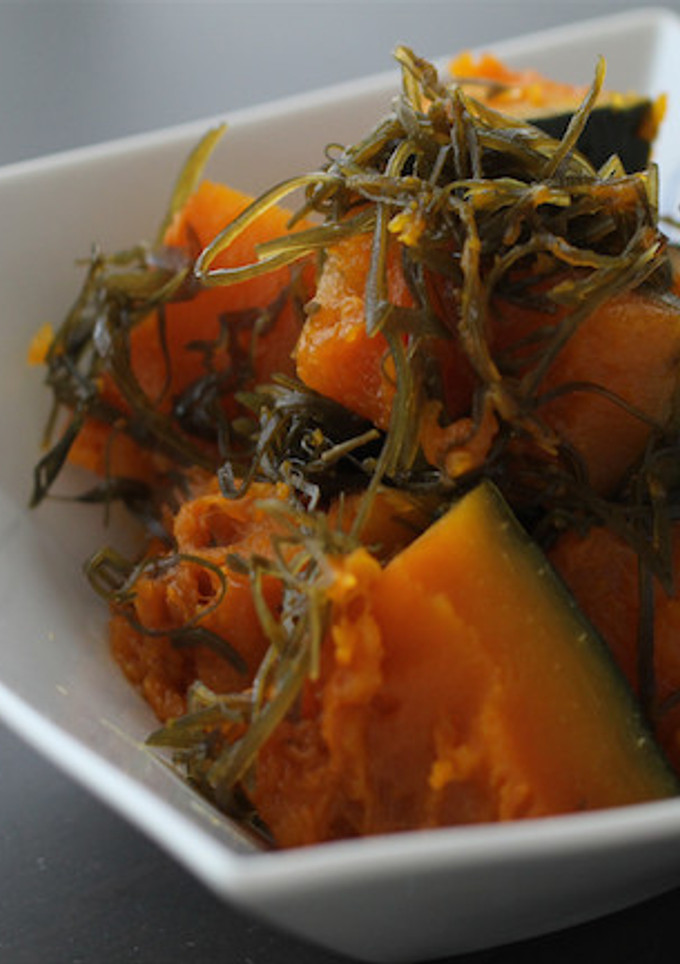 かぼちゃと切り昆布の煮物-レシピのメイン写真