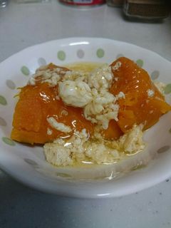 かぼちゃ煮そぼろあんかけ-レシピのメイン写真