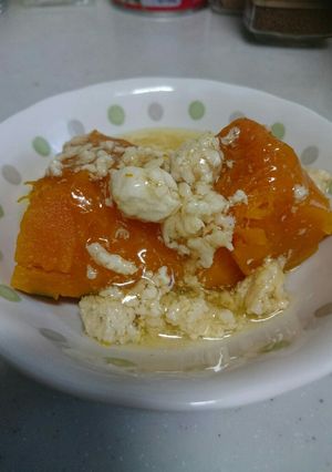 かぼちゃ煮そぼろあんかけ-レシピのメイン写真