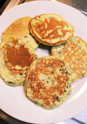 ほうれん草チーズ手づかみホットケーキ-レシピのメイン写真