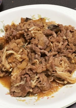 なすと牛肉の梅おろしポン酢炒め-レシピのメイン写真