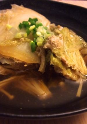 鳥ひき肉の白菜ミルフィーユきのこあんかけ-レシピのメイン写真