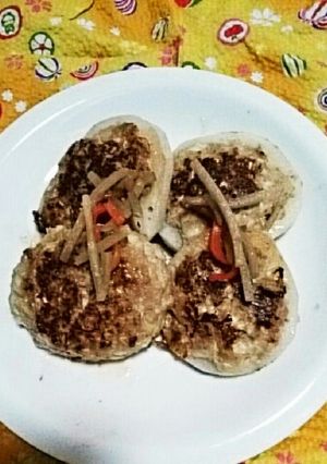 豆腐バーグのきんぴらのせ-レシピのメイン写真