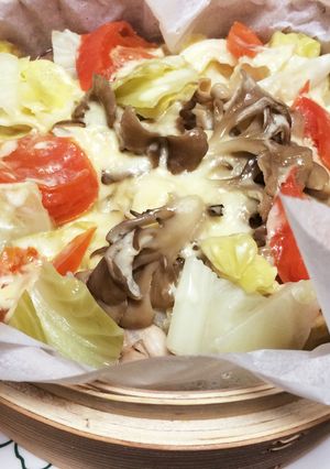 野菜とチーズの蒸籠蒸し-レシピのメイン写真