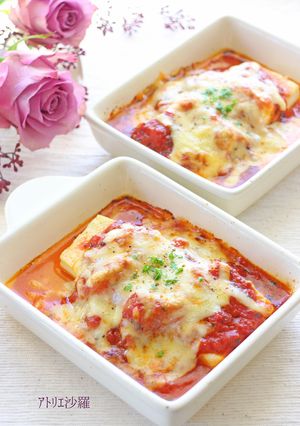 ✿豆腐ステーキdeトマトチーズグラタン✿-レシピのメイン写真