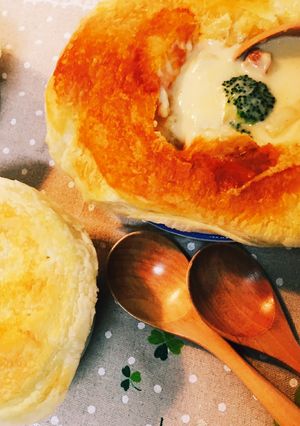 サクッ！とろ〜ベーコンポテトシチューパイ-レシピのメイン写真