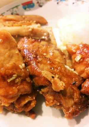 鶏モモ肉☆簡単ショウガ風味の照り焼き-レシピのメイン写真