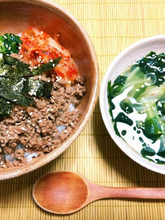肉そぼろに自信あり‼*うちのビビンバ*-レシピのメイン写真