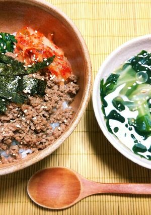 肉そぼろに自信あり‼＊うちのビビンバ＊-レシピのメイン写真