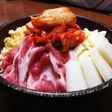 うちのもんじゃ焼き 豚キムもちーず。