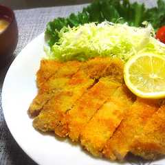 รูปของ フライパンで簡単！我が家のとんかつ♪