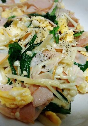 卵とハム野菜のマヨ炒め-レシピのメイン写真