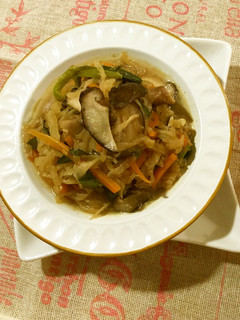 ニラと切り干し大根の豆乳煮-レシピのメイン写真