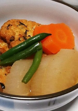 レンジで時短*がんもどきと大根の煮物-レシピのメイン写真