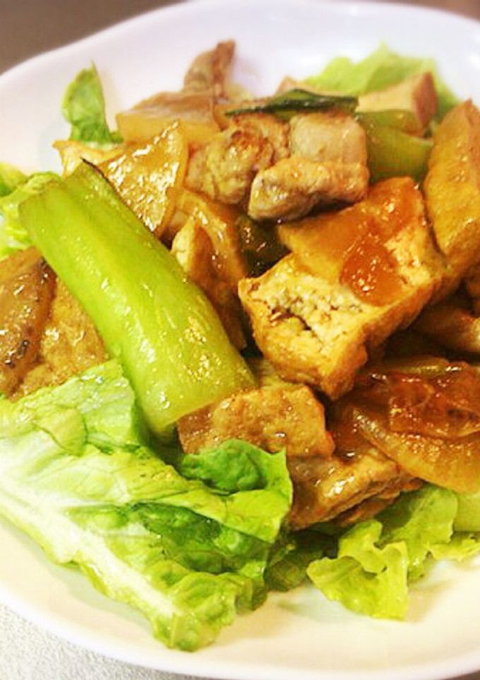 豚肉 大根 厚揚げの炒め物 牡蠣油-レシピのメイン写真