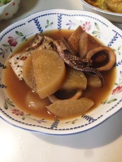 イカと大根煮プラスさつま揚げ厚揚げ-レシピのメイン写真