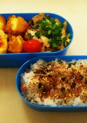 カボチャコロッケ、オムレツお弁当★-レシピのメイン写真
