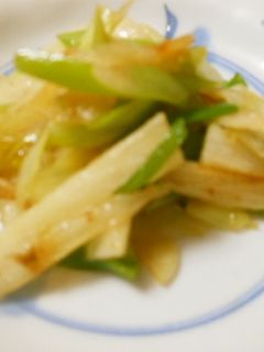 山芋とネギのニンニク醤油炒め 超簡単-レシピのメイン写真