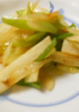 山芋とネギのニンニク醤油炒め　超簡単-レシピのメイン写真
