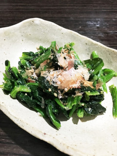 冷凍ほうれん草と白だしの時短おひたし-レシピのメイン写真
