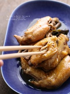 手羽先の甘辛とろとろ煮-レシピのメイン写真