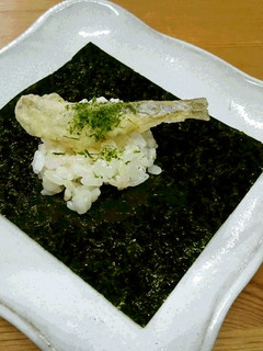 手巻きごはん☆小いわしの天ぷら-レシピのメイン写真