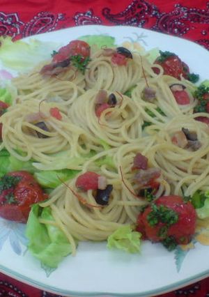 アンチョビの冷製パスタ-レシピのメイン写真