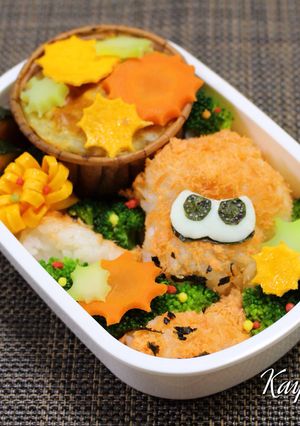スプラトゥーン イカリング キャラ弁-レシピのメイン写真