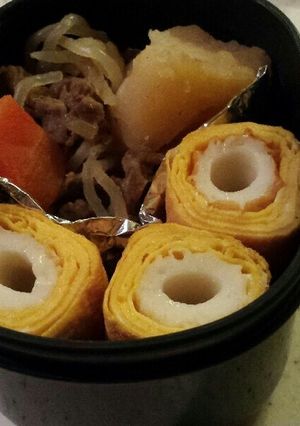 お弁当にもどうぞ♪ちくわの卵ロール巻き♡-レシピのメイン写真