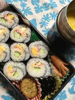 ♡今日のお弁当♡巻き寿司弁当-レシピのメイン写真