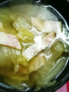 簡単☆白菜とベーコンのスープ-レシピのメイン写真