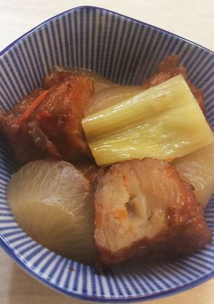 簡単！めんつゆでさつま揚げと大根の煮物-レシピのメイン写真