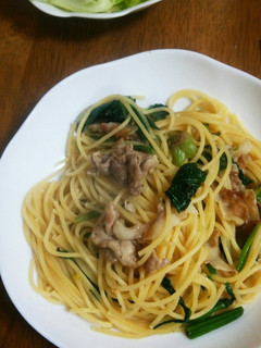 豚肉とほうれん草のスパゲティー-レシピのメイン写真