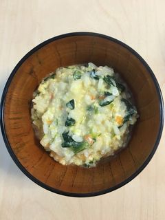 風邪にお野菜と味噌のおじや-レシピのメイン写真
