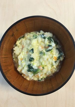 風邪にお野菜と味噌のおじや-レシピのメイン写真