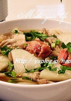 大根と舞茸・ゆず胡椒香る☆うどん-レシピのメイン写真