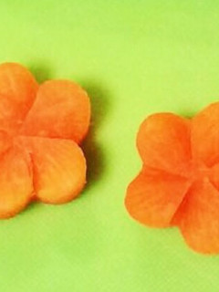 ★簡単お花の飾り切り人参 お節にも♪★-レシピのメイン写真