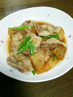 豚バラと大根のすき焼き風煮込み-レシピのメイン写真