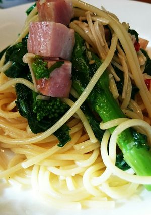 【白だしだけ】菜の花のペペロンチーノ-レシピのメイン写真