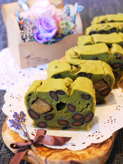 黒豆と栗の抹茶もちケーキ-レシピのメイン写真
