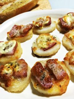 長いも焼くだけさくさくピザ-レシピのメイン写真
