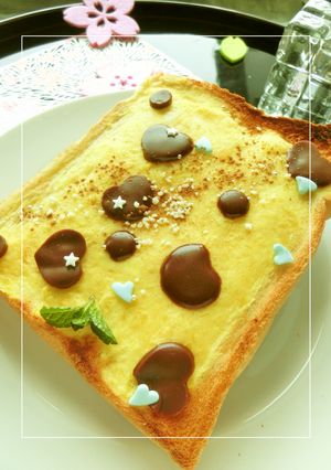 さつま芋の生チョコトースト-レシピのメイン写真