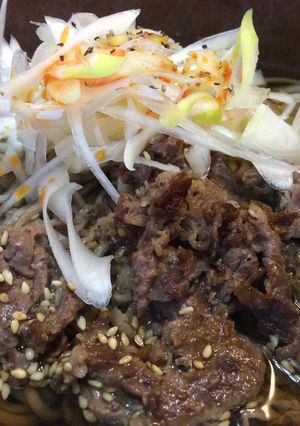 男の人が好きな焼肉蕎麦-レシピのメイン写真