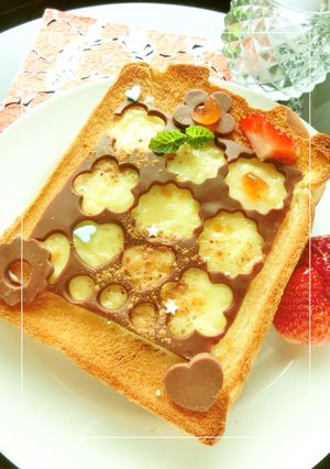 残り福❀な生チョコ＊チーズトースト-レシピのメイン写真