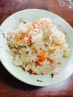 エノキ.牛蒡.人参の炊き込みご飯-レシピのメイン写真