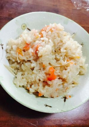 エノキ.牛蒡.人参の炊き込みご飯-レシピのメイン写真