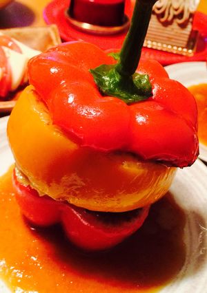 パプリカの肉詰め-レシピのメイン写真