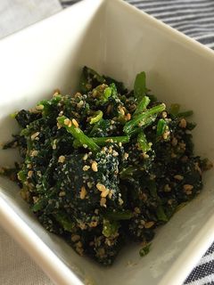 レンジで簡単✩ほうれん草の胡麻和え-レシピのメイン写真